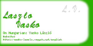laszlo vasko business card